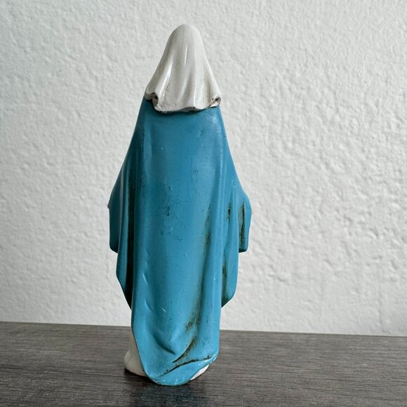 Virgin Mary Figurine Statue | 4.25" Catholic Religious Decor | Mother of God - Picture 7 of 13